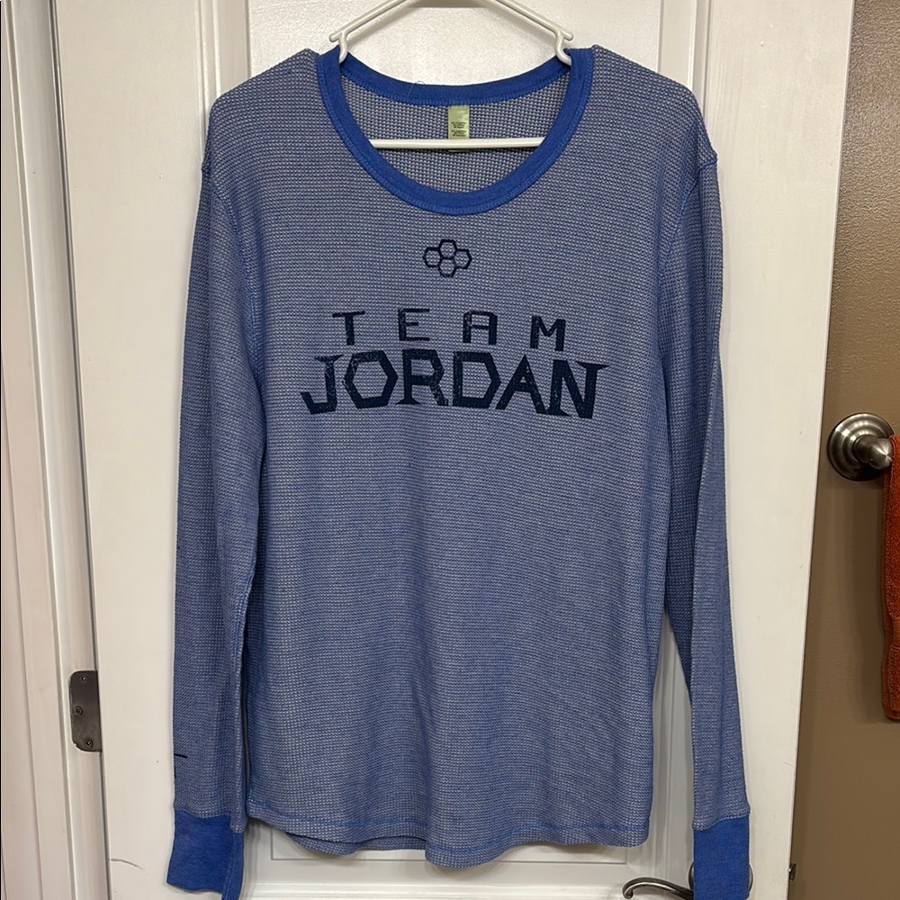 RUDIS brand Team Jordan Blue Long Sleeve Shirt from Jeff Jordan Wrestling Camp
